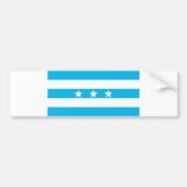 vlag van Guayaquil-stad Ecuador symbool Bumpersticker (Voorkant)