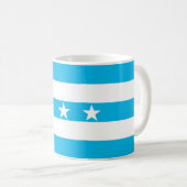 vlag van Guayaquil-stad Ecuador symbool Koffiemok (Voorkant rechts)