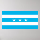 vlag van Guayaquil-stad Ecuador symbool Poster (Voorkant)