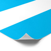 vlag van Guayaquil-stad Ecuador symbool Poster (Hoek)