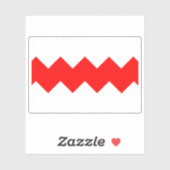 Vlag van Gudja, Malta Sticker (Vel)