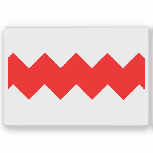 Vlag van Gudja, Malta Sticker (Voorkant)