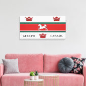 Vlag van Guelph (Ontario, Canada) Canvas Afdruk (Insitu (Woonkamer))