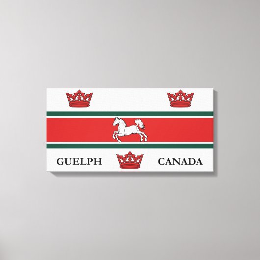 Vlag van Guelph (Ontario, Canada) Canvas Afdruk (Voorkant)