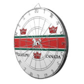 Vlag van Guelph (Ontario, Canada) Dartbord (Voorkant Rechts)