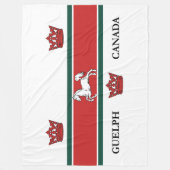 Vlag van Guelph (Ontario, Canada) Fleece Deken (Voorkant)