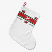 Vlag van Guelph (Ontario, Canada) Grote Kerstsok (Voorkant (Hangend))