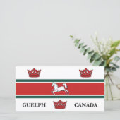 Vlag van Guelph (Ontario, Canada) Kaart (Staand voorkant)