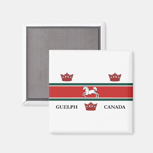 Vlag van Guelph (Ontario, Canada) Magneet (Voorkant / Achterkant)