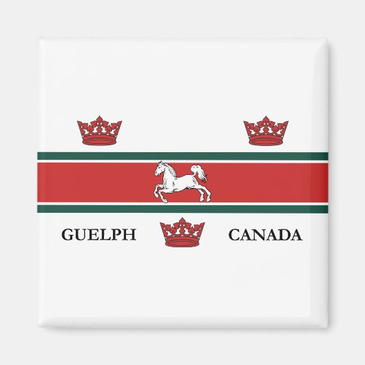Vlag van Guelph (Ontario, Canada) Magneet (Voorkant)
