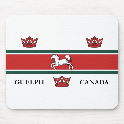 Vlag van Guelph (Ontario, Canada) Muismat (Voorkant)