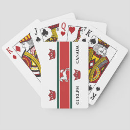 Vlag van Guelph (Ontario, Canada) Pokerkaarten