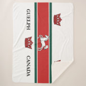 Vlag van Guelph (Ontario, Canada) Sherpa Deken (Voorkant)