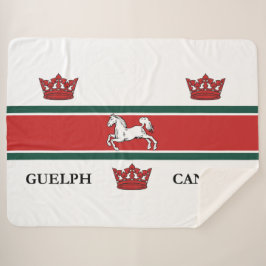 Vlag van Guelph (Ontario, Canada) Sherpa Deken