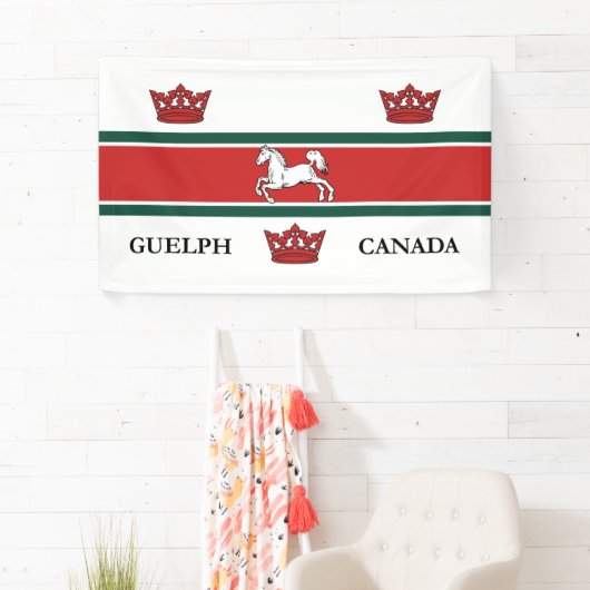 Vlag van Guelph (Ontario, Canada) Spandoek (Insitu)