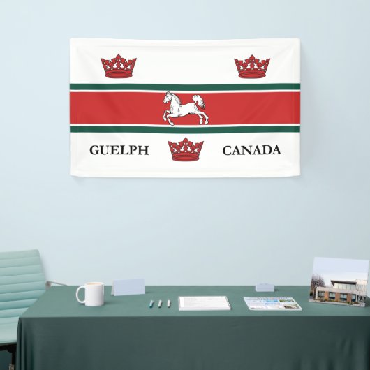 Vlag van Guelph (Ontario, Canada) Spandoek (Beurs)