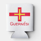 Vlag van Guernési Blikjeskoeler (Achterkant)