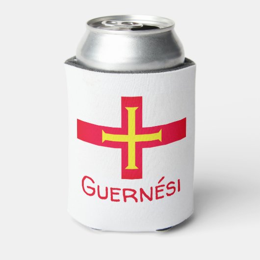 Vlag van Guernési Blikjeskoeler (Blikje Achterkant)