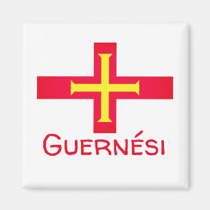 Vlag van Guernési Magneet