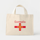 Vlag van Guernési Mini Tote Bag (Voorkant)