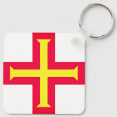 Vlag van Guernési Sleutelhanger (Achterkant)