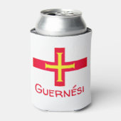Vlag van Guernsey Blikjeskoeler (Blikje Voorkant)