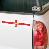 Vlag van Guernsey Bumpersticker (Op Truck)