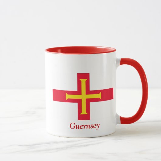 Vlag van Guernsey Mok (Rechts)