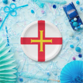Vlag van Guernsey Papieren Bordje (Feest)