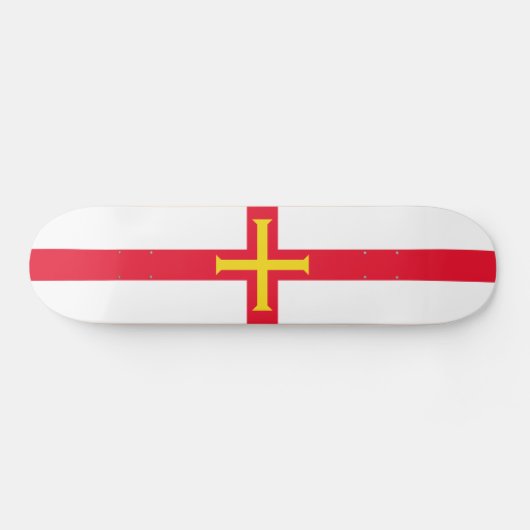 Vlag van Guernsey Persoonlijk Skateboard (Horizontaal)