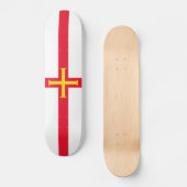 Vlag van Guernsey Persoonlijk Skateboard (Voorkant)