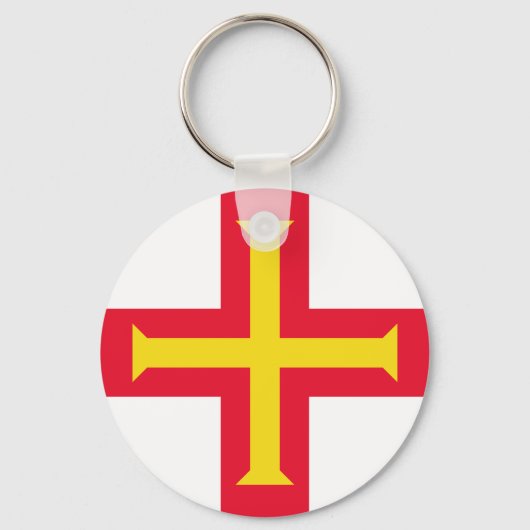 Vlag van Guernsey Sleutelhanger (Voorkant)