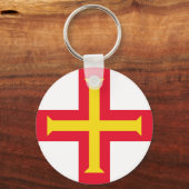 Vlag van Guernsey Sleutelhanger (Achterkant)