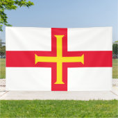 Vlag van Guernsey Spandoek (Buitenkant)