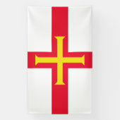 Vlag van Guernsey Spandoek (Verticaal)