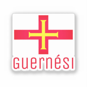 Vlag van Guernsey Sticker