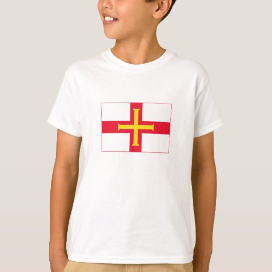 Vlag van Guernsey T-shirt (Voorkant)