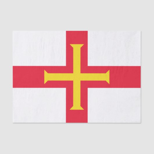 Vlag van Guernsey Tissuepapier (Voorkant)