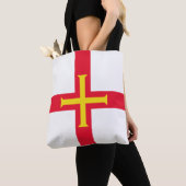 Vlag van Guernsey Tote Bag (Dichtbij)