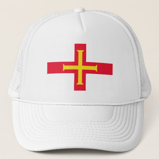 Vlag van Guernsey Trucker Pet (Voorkant)