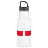 Vlag van Guernsey Waterfles (Achterkant)
