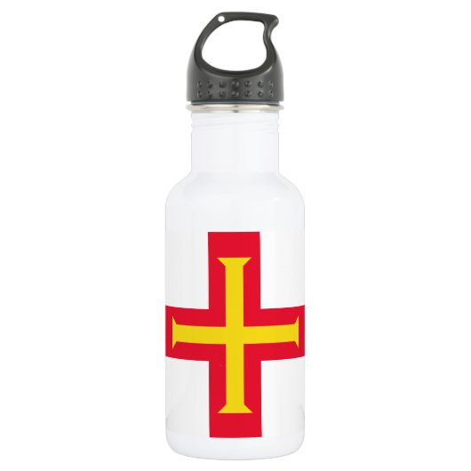 Vlag van Guernsey Waterfles (Voorkant)