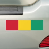 Vlag van Guinee (Afrikaans land) Bumpersticker (Op auto)