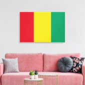 Vlag van Guinee (Afrikaans land) Canvas Afdruk (Insitu (Woonkamer))