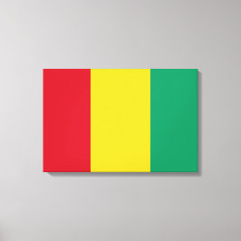 Vlag van Guinee (Afrikaans land) Canvas Afdruk