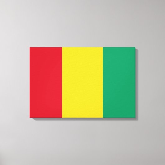 Vlag van Guinee (Afrikaans land) Canvas Afdruk (Voorkant)