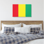 Vlag van Guinee (Afrikaans land) Canvas Afdruk (Insitu (Slaapkamer))
