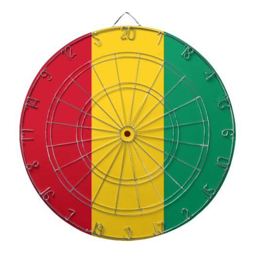 Vlag van Guinee (Afrikaans land) Dartbord (Voorkant)