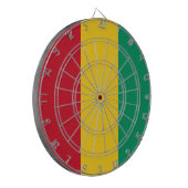 Vlag van Guinee (Afrikaans land) Dartbord (Voorkant Links)
