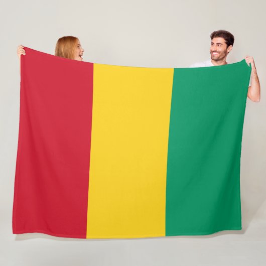 Vlag van Guinee (Afrikaans land) Fleece Deken (In situ)